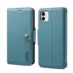 For Samsung Galaxy A05 Denior Cowhide Texture Wallet Style Leather Phone Case(Blue)