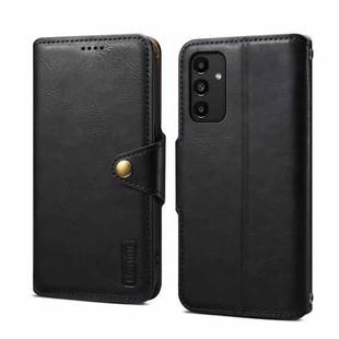 For Samsung Galaxy A13 5G Denior Cowhide Texture Wallet Style Leather Phone Case(Black)