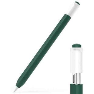 For Apple Pencil (USB-C) Jelly Silicone Stylus Pen Protective Cover(Dark Green)