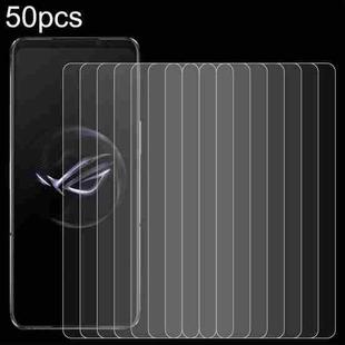 For Asus ROG Phone 8 Pro 50pcs 0.26mm 9H 2.5D Tempered Glass Film