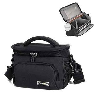 Cwatcun D67 Crossbody Camera Bag Photography Lens Shoulder Bag, Size:30.5 x 16.5 x 20cm L(Black)