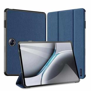 For OnePlus Pad Pro / Pad 2 12.1 DUX DUCIS Domo Series Magnetic Flip Leather Tablet Case(Blue)