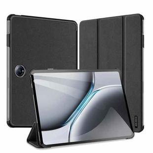 For OnePlus Pad Pro / Pad 2 12.1 DUX DUCIS Domo Series Magnetic Flip Leather Tablet Case(Black)