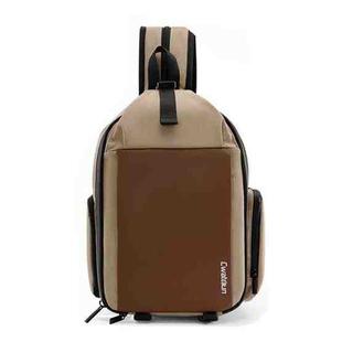 Cwatcun D107 Large Capacity Photography Backpack Shoulders Laptop Camera Bag, Size:22 x 36 x 16cm(Khaki)