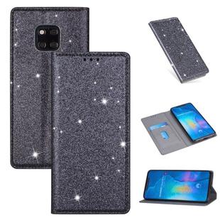 For Huawei Mate 20 Pro Ultrathin Glitter Magnetic Horizontal Flip Leather Case with Holder & Card Slots(Gray)