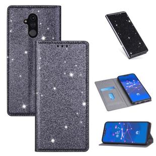 For Huawei Mate 20 Lite Ultrathin Glitter Magnetic Horizontal Flip Leather Case with Holder & Card Slots(Gray)