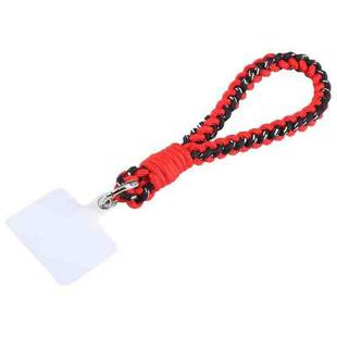 Universal Phone Four Strand Short Lanyard(Red Black)