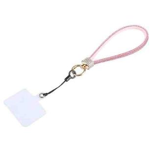 Universal Phone Flash Diamond Short Lanyard(Pink)