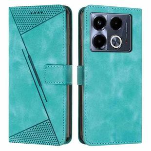 For Infinix Note 40 5G Dream Triangle Leather Phone Case with Long  Lanyard(Green)