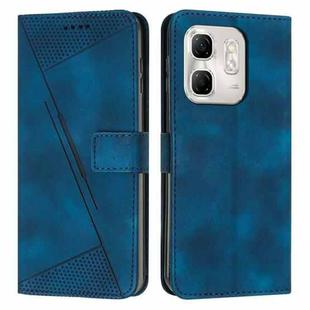 For Infinix Hot 50i Dream Triangle Leather Phone Case with Long  Lanyard(Blue)