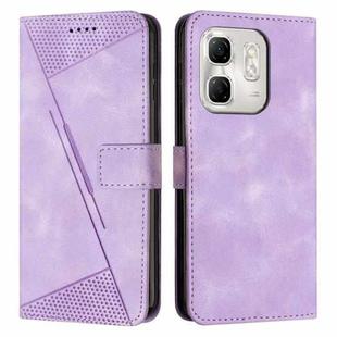 For Infinix Hot 50i Dream Triangle Leather Phone Case with Long  Lanyard(Purple)