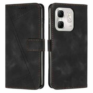 For Infinix Hot 50i Dream Triangle Leather Phone Case with Long  Lanyard(Black)