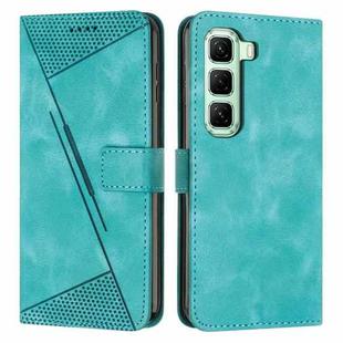 For Infinix Hot 50 Pro+ 4G Dream Triangle Leather Phone Case with Long  Lanyard(Green)