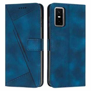 For Infinix GT 30 Pro Dream Triangle Leather Phone Case with Lanyard(Blue)