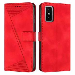 For Infinix GT 30 Pro Dream Triangle Leather Phone Case with Lanyard(Red)