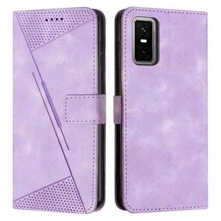 For Infinix GT 30 Pro Dream Triangle Leather Phone Case with Lanyard(Purple)