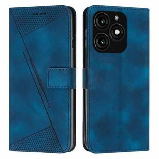For itel A70 Dream Triangle Leather Phone Case with Long  Lanyard(Blue)
