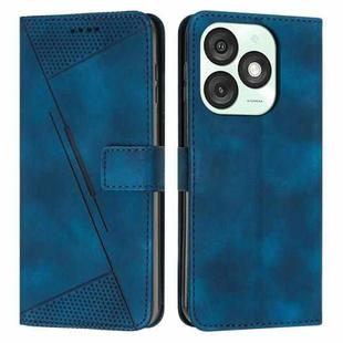 For itel A50 Dream Triangle Leather Phone Case with Long  Lanyard(Blue)