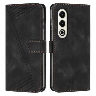 For itel S25 Dream Triangle Leather Phone Case with Long  Lanyard(Black)