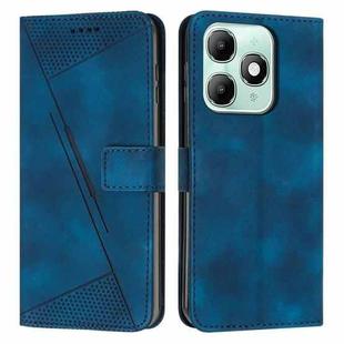 For itel A90 4G Dream Triangle Leather Phone Case with Lanyard(Blue)