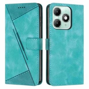 For itel A90 4G Dream Triangle Leather Phone Case with Lanyard(Green)