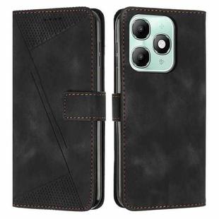 For itel A90 4G Dream Triangle Leather Phone Case with Lanyard(Black)