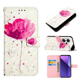 For Xiaomi Redmi Note 13 Pro+ 5G 3D Painting Horizontal Flip Leather Phone Case(Flower)