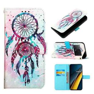 For Xiaomi Redmi K70E 3D Painting Horizontal Flip Leather Phone Case(Color Drop Wind Chimes)