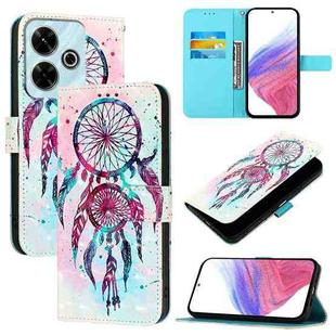 For Xiaomi Redmi 13 4G 3D Painting Horizontal Flip Leather Phone Case(Color Drop Wind Chimes)