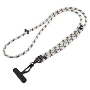 7mm Adjustable Crossbody Mobile Phone Anti-Lost Lanyard with Clip, Length: 75-150cm(Colorful Flag Pattern)