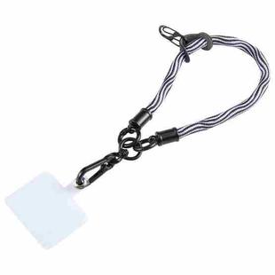 Universal Mobile Phone S Pattern Short Wrist Lanyard(White)