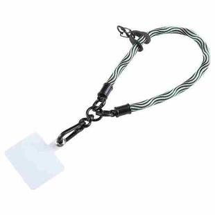 Universal Mobile Phone S Pattern Short Wrist Lanyard(Light Green)