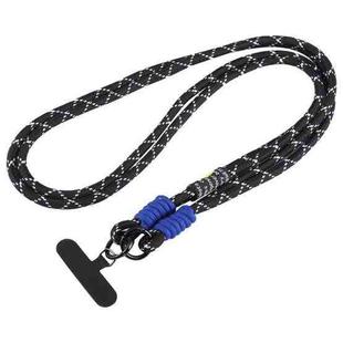 Universal Phone Long Lanyard with Clip(Black White+Blue)
