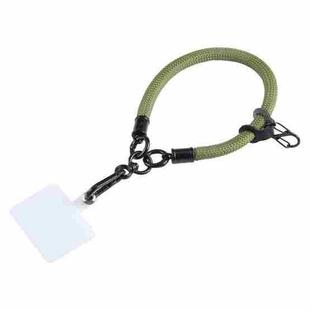 Universal Mobile Phone Solid Color Short Wrist Lanyard(Grass Green)