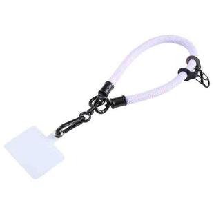 Universal Mobile Phone Solid Color Short Wrist Lanyard(Light Purple)