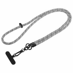 Universal Mobile Phone Crossbody Long Lanyard(Black White)