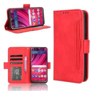 For BLU View 4 B135DL / View 2 2023 Skin Feel Calf Texture Card Slots Leather Phone Case(Red)