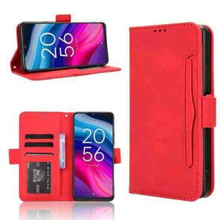 For TCL 50 5G Skin Feel Calf Texture Card Slots Leather Phone Case(Red)