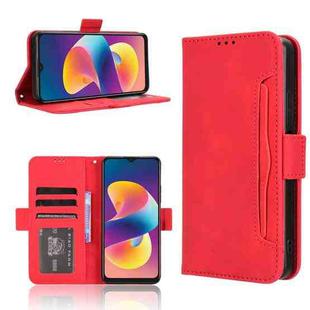 For TCL 50 LE Skin Feel Calf Texture Card Slots Leather Phone Case(Red)