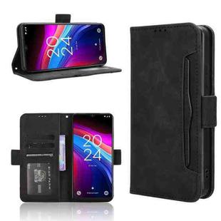 For TCL 503 Skin Feel Calf Texture Card Slots Leather Phone Case(Black)