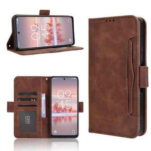 For TCL 60 NxtPaper Skin Feel Calf Texture Card Slots Leather Phone Case(Brown)