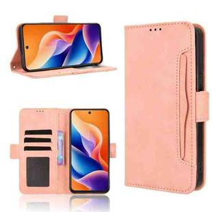 For TCL 605 / 60 SE Skin Feel Calf Texture Card Slots Leather Phone Case(Pink)