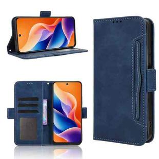 For TCL 605 / 60 SE Skin Feel Calf Texture Card Slots Leather Phone Case(Blue)