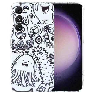 For Samsung Galaxy S23 5G Painted Pattern Precise Hole PC Phone Case(Bottle Monster)