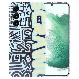 For Samsung Galaxy S22+ 5G Painted Pattern Precise Hole PC Phone Case(Green SCR)