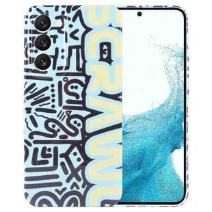 For Samsung Galaxy S22 5G Painted Pattern Precise Hole PC Phone Case(Green SCR)