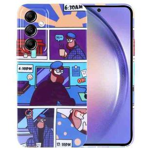 For Samsung Galaxy A54 5G Painted Pattern Precise Hole PC Phone Case(Working Uncle)