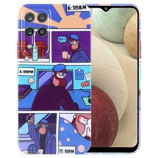 For Samsung Galaxy A12 Painted Pattern Precise Hole PC Phone Case(Working Uncle)