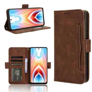 For OnePlus Nord N30 SE Skin Feel Calf Texture Card Slots Leather Phone Case(Brown)