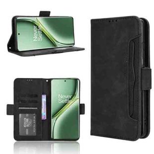 For OnePlus Ace 3 Pro Skin Feel Calf Texture Card Slots Leather Phone Case(Black)